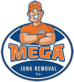 mega junk removal logo x